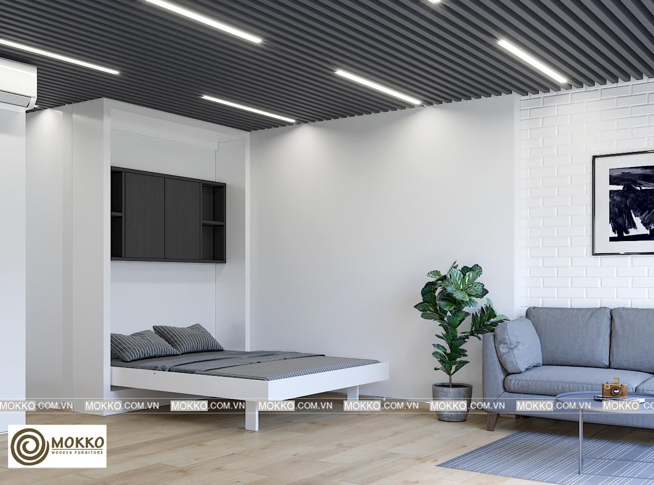 Phòng khách đẹp và ấn tượng với diện tích nhỏ